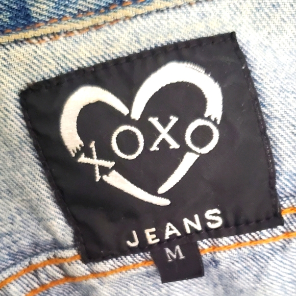 XOXO - size M - Vintage denim jean jacket -  100% cotton - Picture 4 of 8